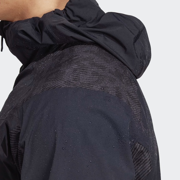 adidas TERREX Xperior Hybrid Rain Jacket HN2912 (Black) - Picture 8 of 8